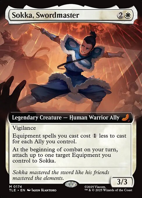 TLE: Sokka, Swordmaster (Extended Art) (Foil)