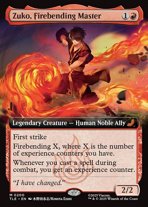 TLE: Zuko, Firebending Master (Extended Art)