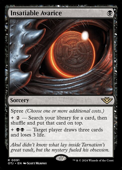 OTJ: Insatiable Avarice