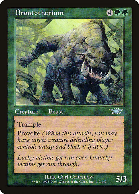 LGN: Brontotherium