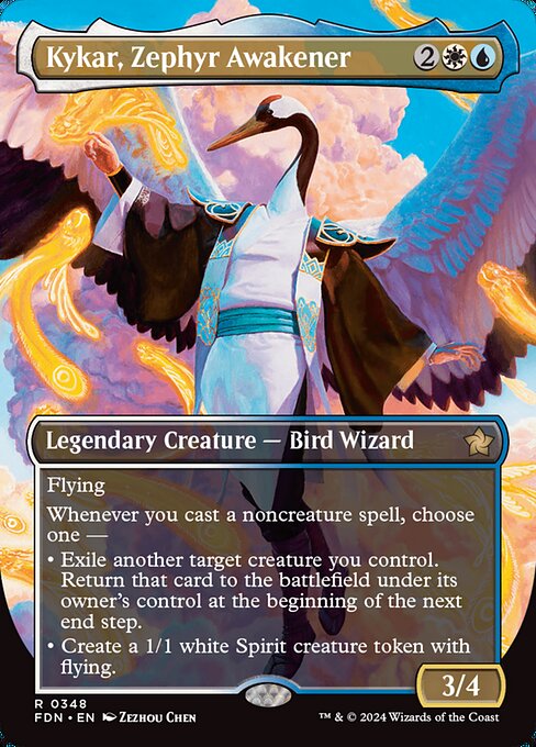 FDN: Kykar, Zephyr Awakener (Borderless) (Foil)