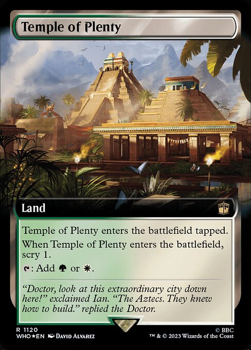 WHO: Temple of Plenty (Extended Art) (Surge Foil)