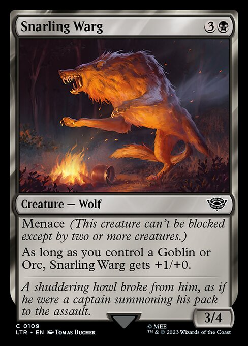 LTR: Snarling Warg (Foil)