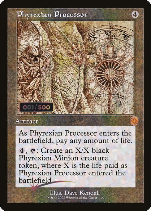 BRR: Phyrexian Processor (Schematic) (Serial Numbered) (Foil)