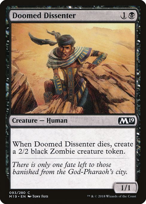 M19: Doomed Dissenter