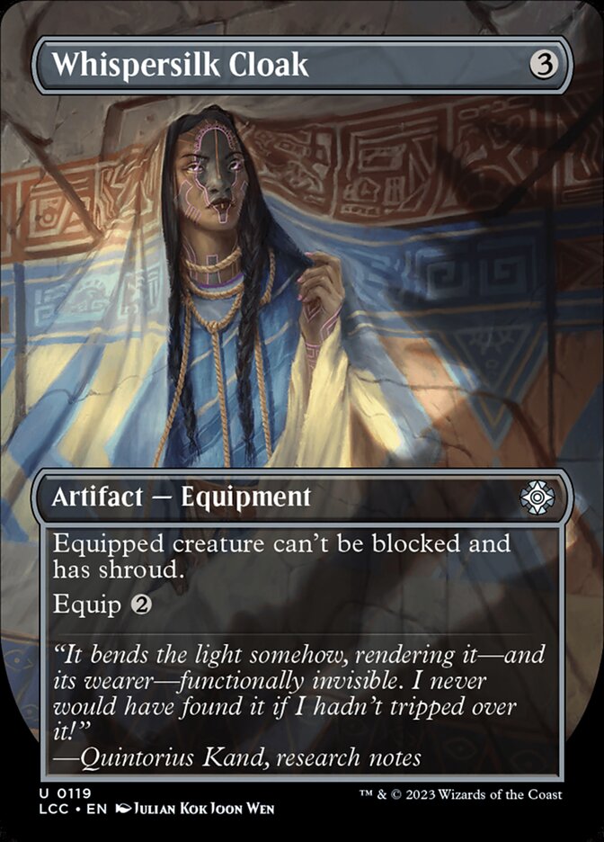 Whispersilk Cloak (Borderless) [Foil] :: LCC