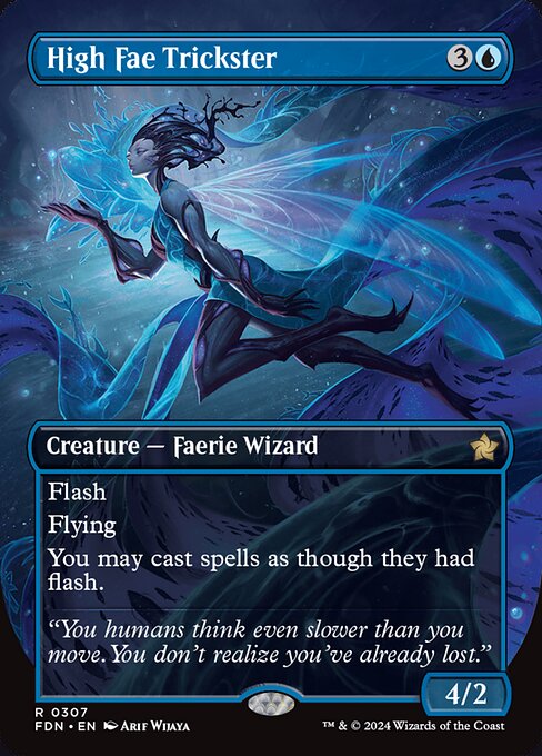 FDN: High Fae Trickster (Borderless) (Foil)