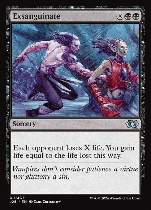 J25: Exsanguinate