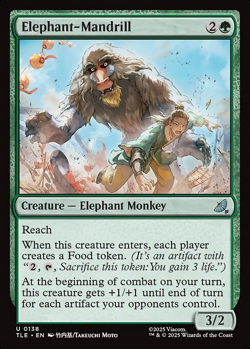 TLE: Elephant-Mandrill (Foil)