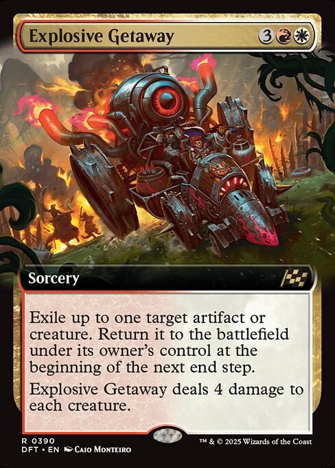 DFT: Explosive Getaway (Extended Art) (Foil)