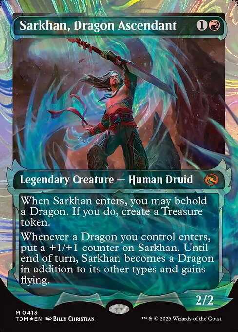 TDM: Sarkhan, Dragon Ascendant (0413) (Showcase) (Halo Foil)