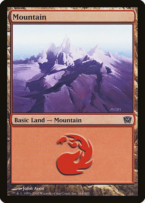 9ED: Mountain (344) (Foil)