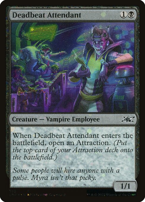 UNF: Deadbeat Attendant (Galaxy Foil)