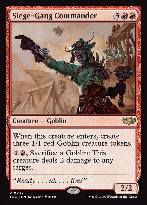 TDC: Siege-Gang Commander