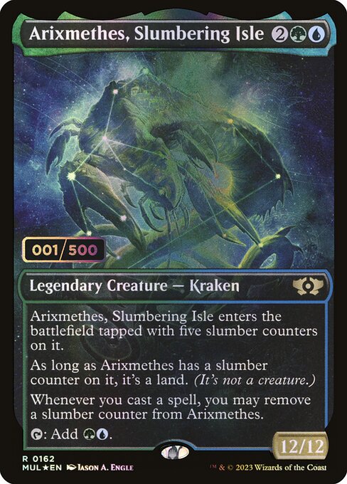 MUL: Arixmethes, Slumbering Isle (Serial Numbered) (Foil)