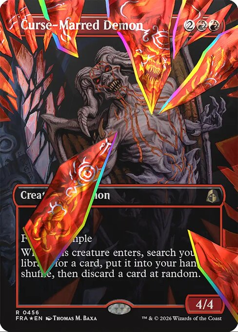FRA: Curse-Marred Demon (Borderless) (Facet Foil)
