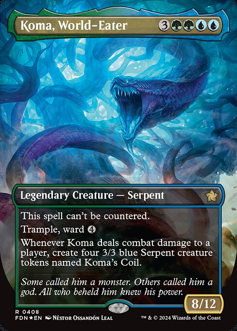 FDN: Koma, World-Eater (Borderless) (Mana Foil)