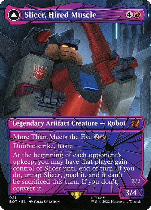 BOT: Slicer, Hired Muscle (Shattered Glass) (Foil)