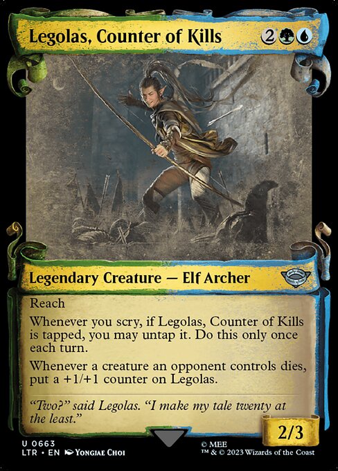 LTR: Legolas, Counter of Kills (Showcase Scrolls) (Foil)