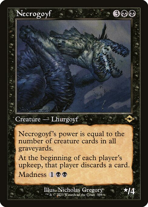 MH2: Necrogoyf (Retro Frame) (Foil Etched)