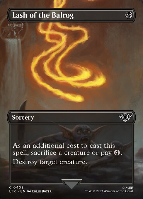 LTR: Lash of the Balrog (Borderless) (Foil)