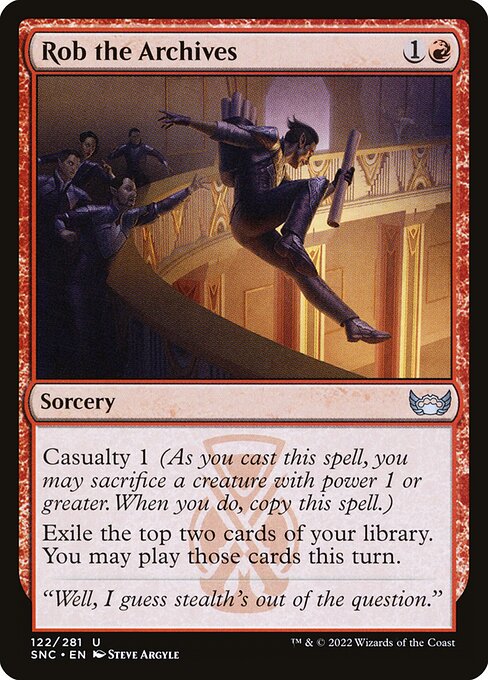SNC: Rob the Archives
