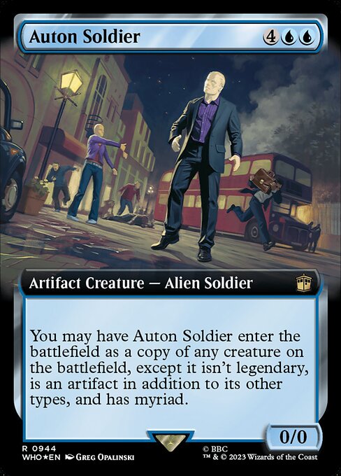WHO: Auton Soldier (Extended Art) (Surge Foil)