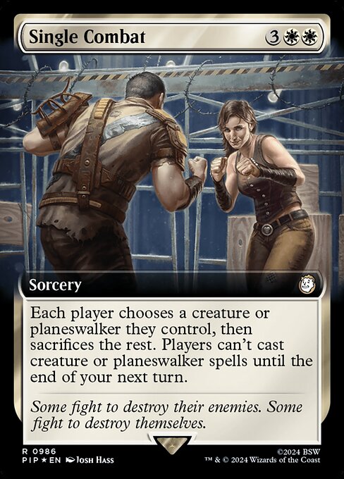 PIP: Single Combat (Extended Art) (Surge Foil)