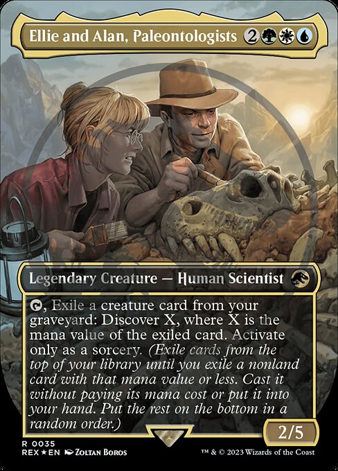 REX: Ellie and Alan, Paleontologists (Borderless) (Emblem) (Foil)