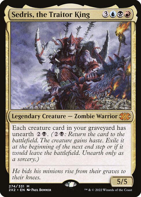 2X2: Sedris, the Traitor King (Foil)