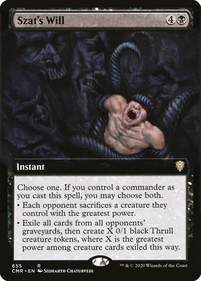 Szat's Will (Extended Art) [Foil] :: CMR