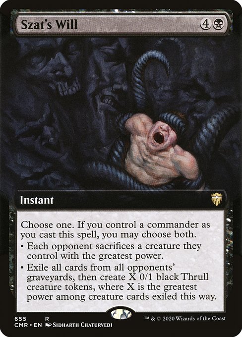 CMR: Szat's Will (Extended Art) (Foil)