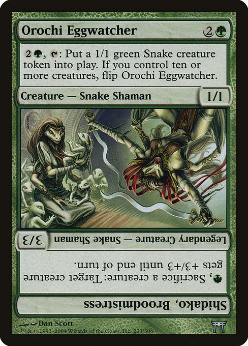 CHK: Orochi Eggwatcher // Shidako, Broodmistress (Foil)