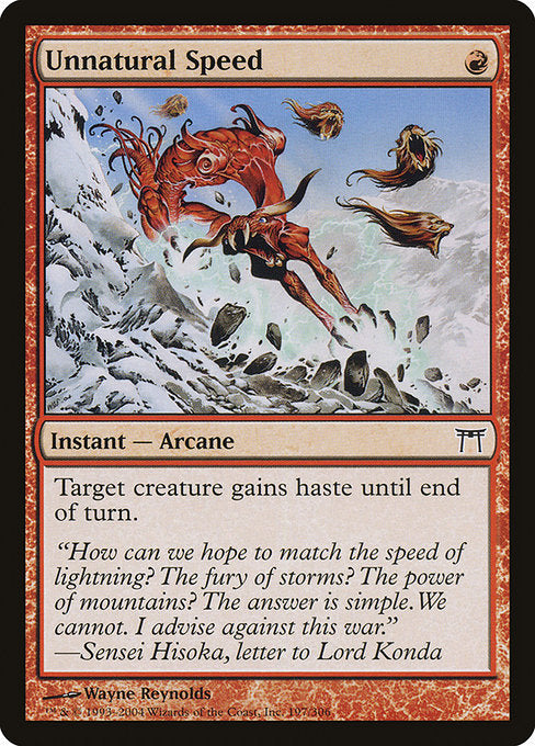 CHK: Unnatural Speed (Foil)