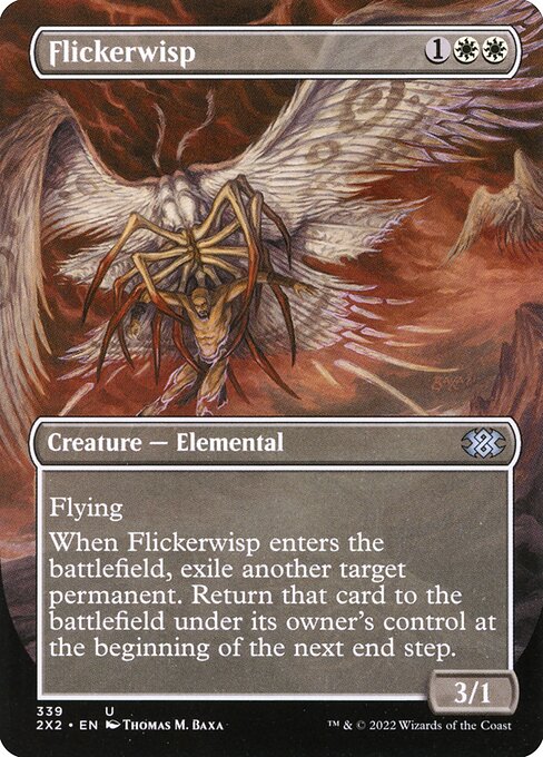 2X2: Flickerwisp (Borderless) (Foil)