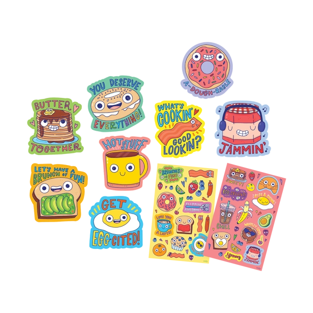 Scented Scratch Stickers : Brunch Buddies