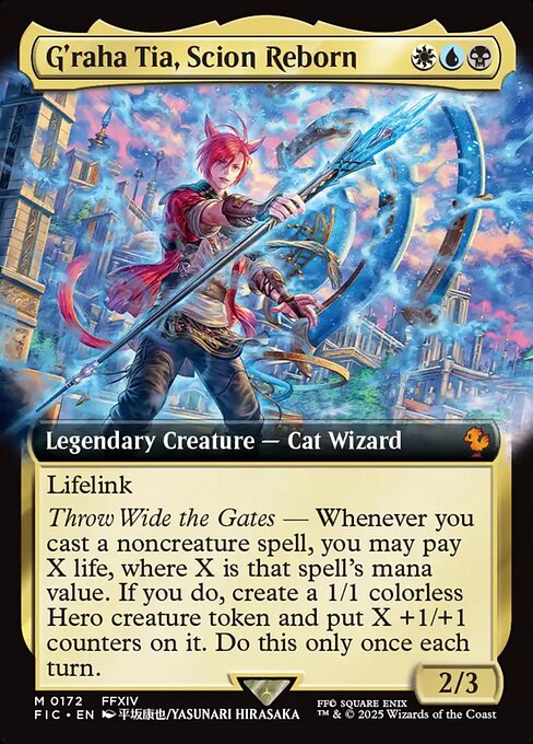 FIC: G'raha Tia, Scion Reborn (Extended Art) (Foil)