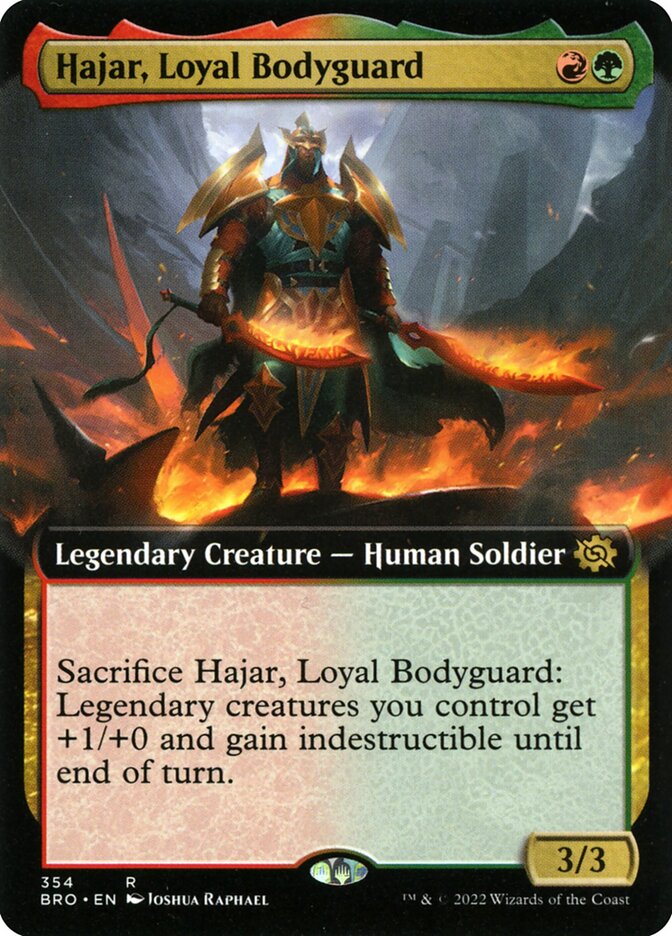 Hajar, Loyal Bodyguard (Extended Art) [Foil] :: BRO