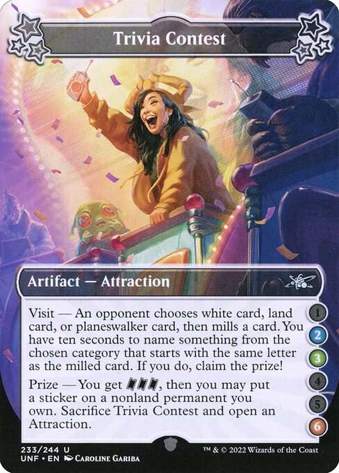 UNF: Trivia Contest (2-3-6) (Foil)