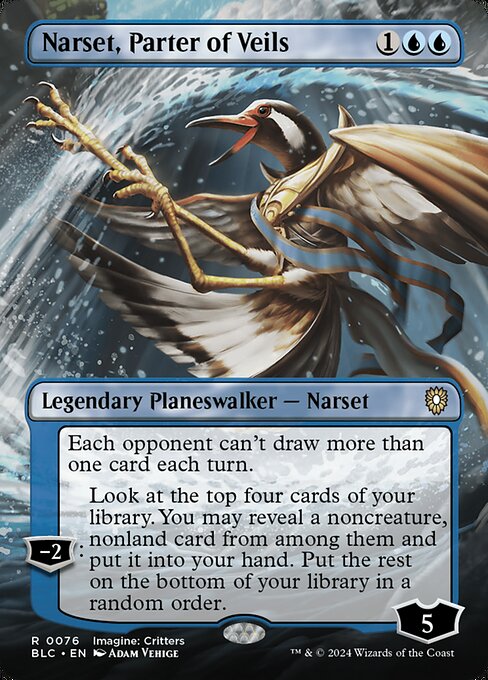 BLC: Narset, Parter of Veils (Borderless) (Foil)
