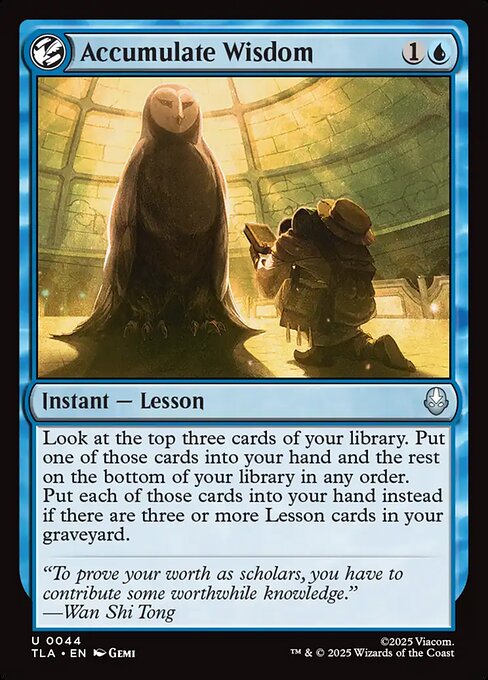 TLA: Accumulate Wisdom (Foil)