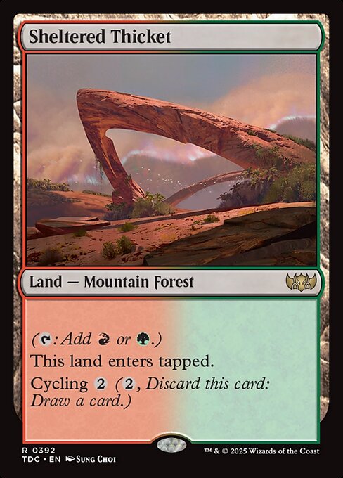 TDC: Sheltered Thicket
