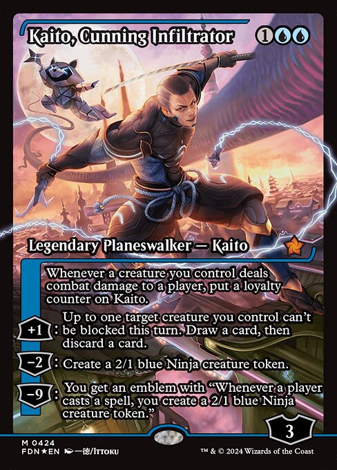 FDN: Kaito, Cunning Infiltrator (Showcase) (Foil)