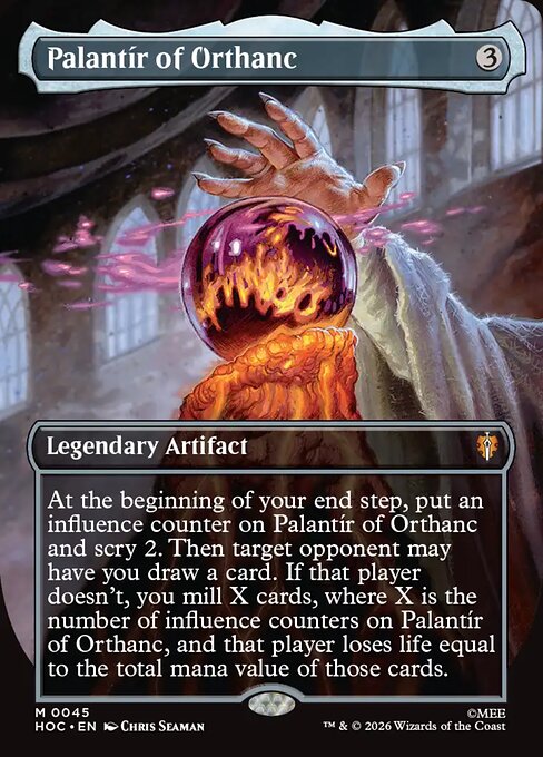 HOC: Palantir of Orthanc (Borderless) (Foil)