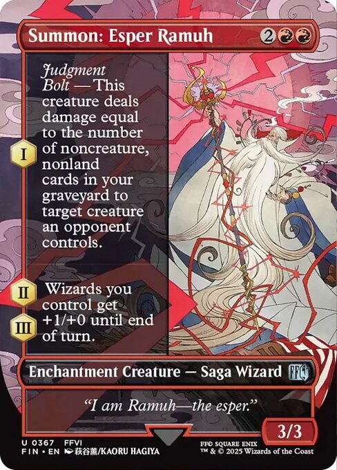 FIN: Summon: Esper Ramuh (Borderless) (Foil)