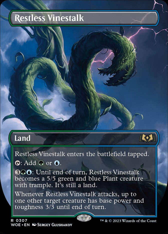 Restless Vinestalk (Borderless) [Foil] :: WOE