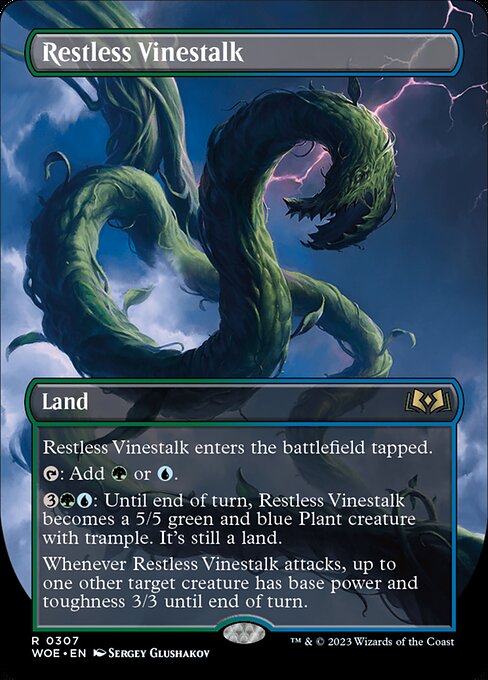WOE: Restless Vinestalk (Borderless) (Foil)