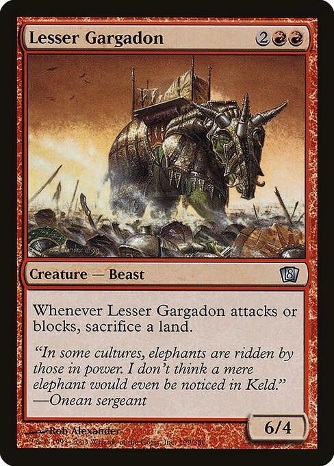 8ED: Lesser Gargadon (Foil)