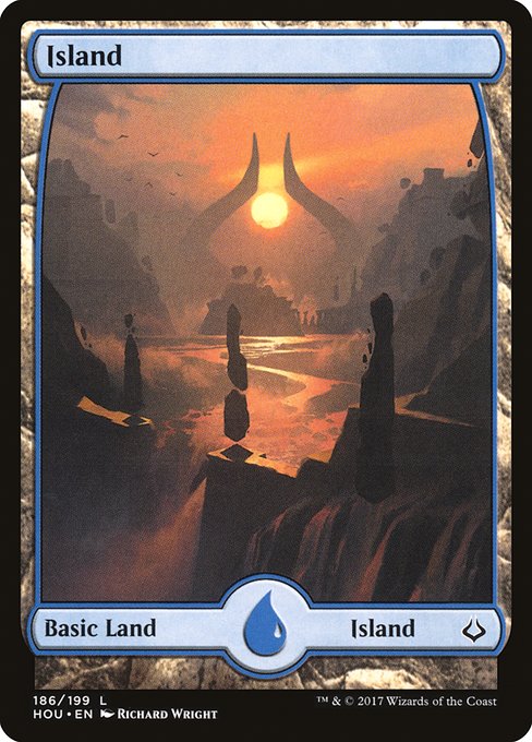 HOU: Island (186) - Full Art (Foil)