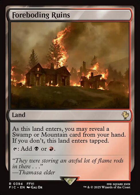 FIC: Foreboding Ruins (Foil)